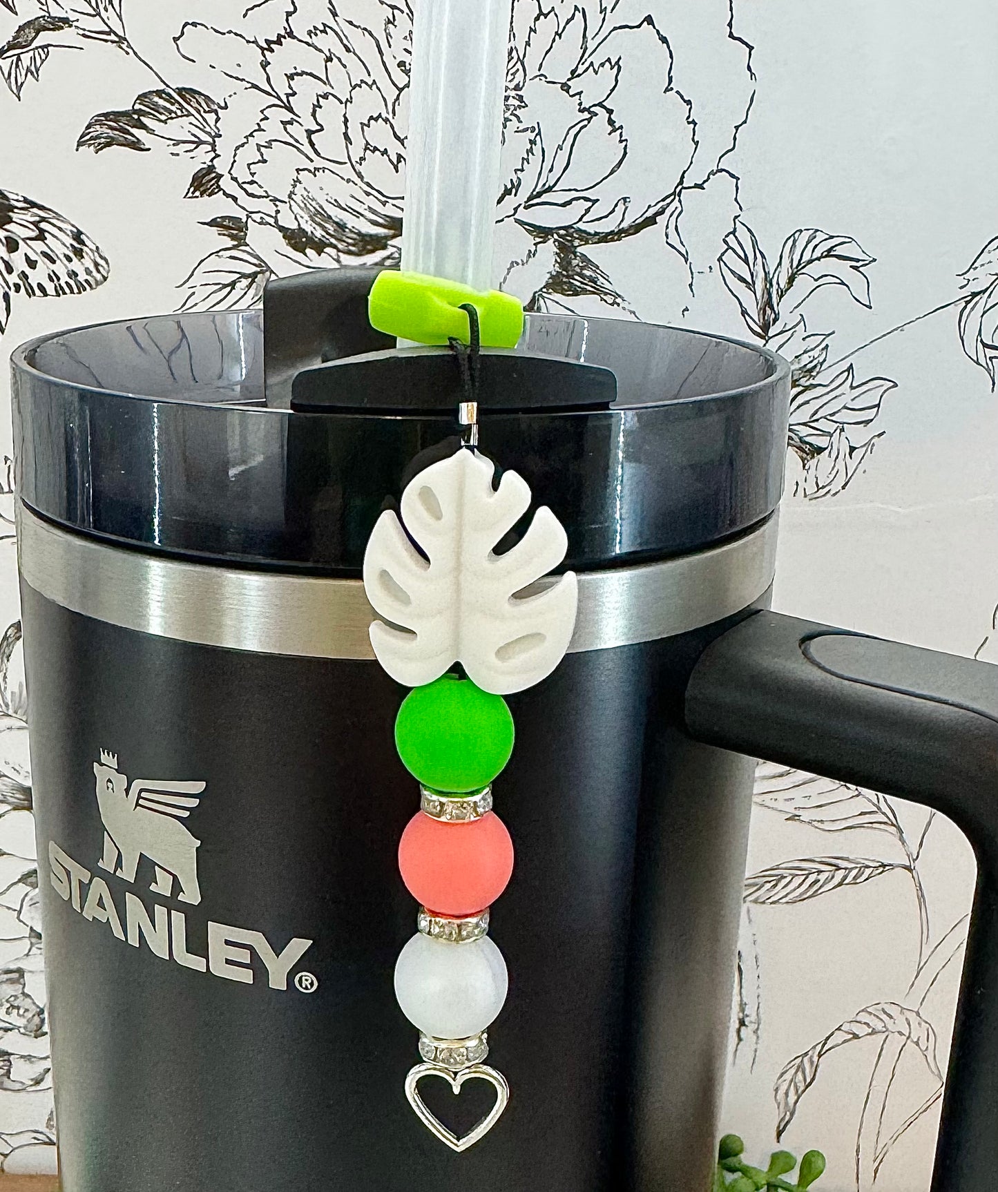 Tropical Leaf | Tumbler Straw Charms