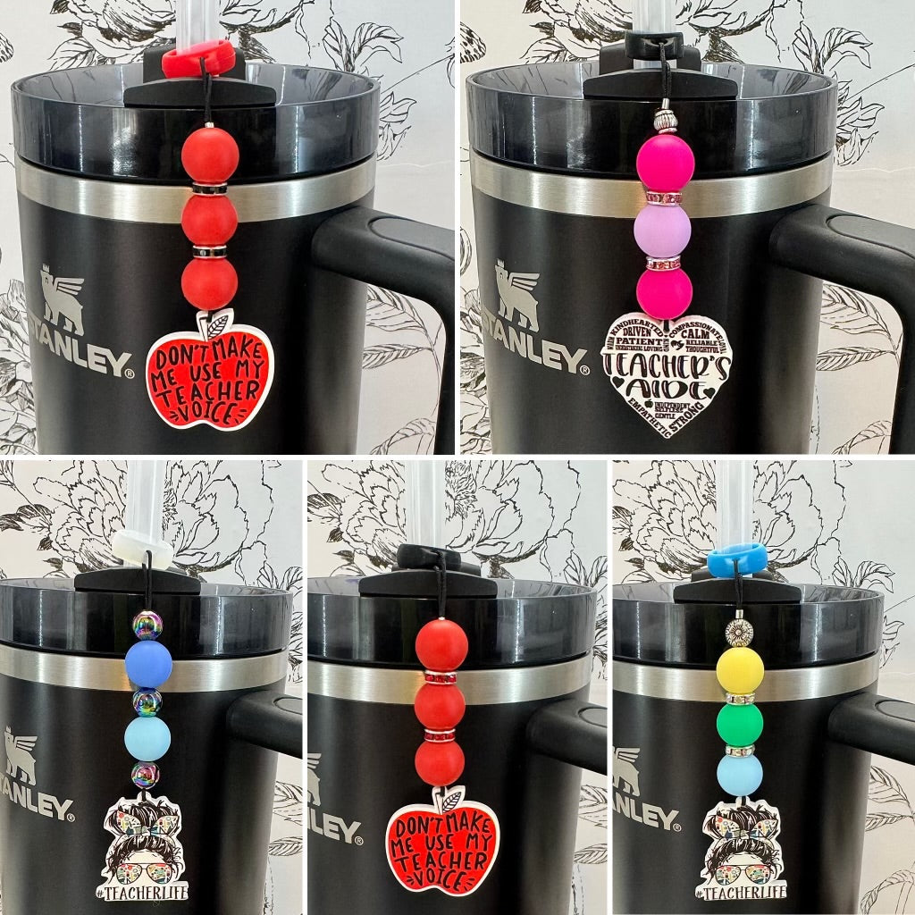 Life of a Teacher | Tumbler Straw Charms