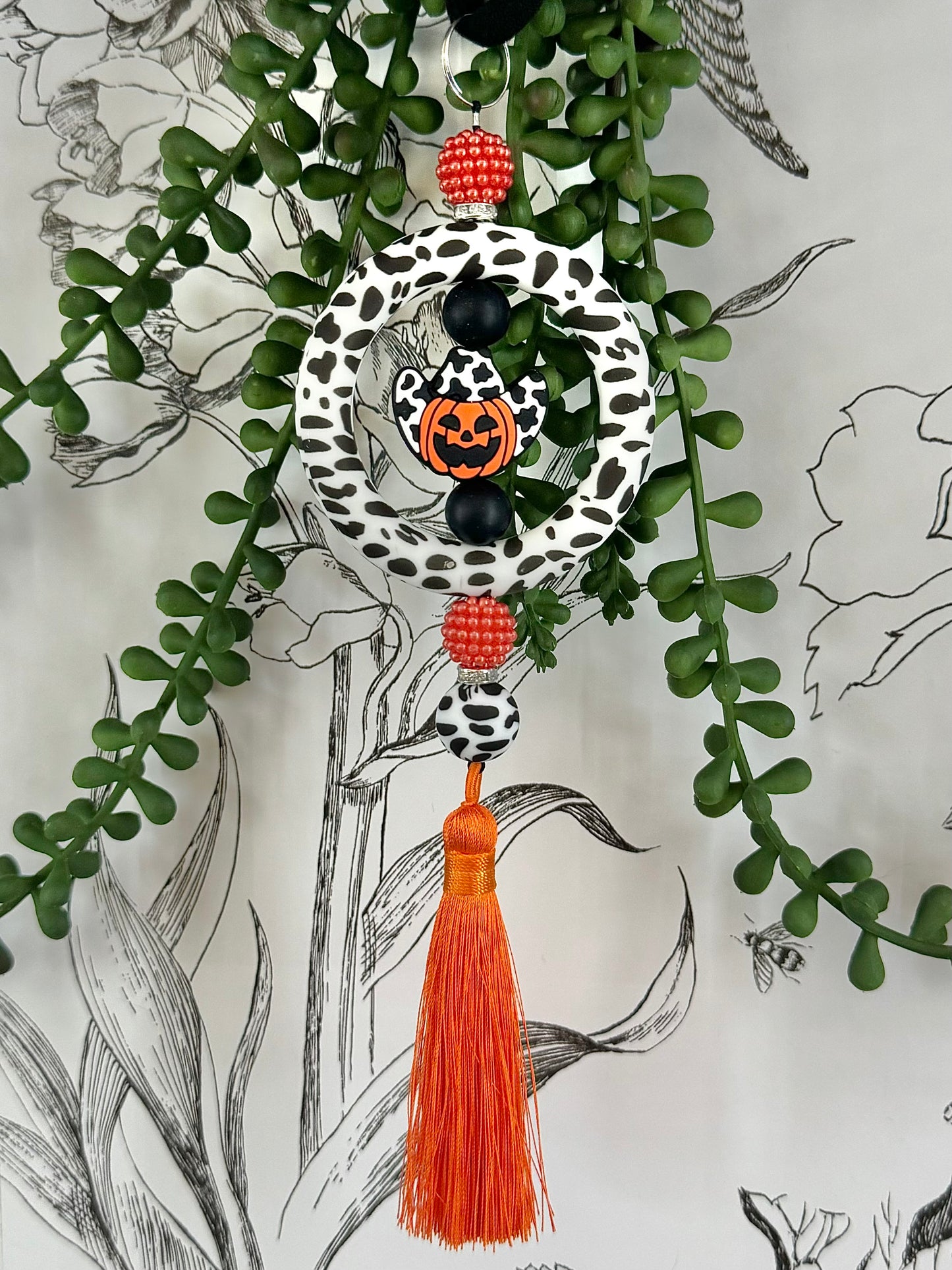 Cowboy Pumpkin | Rearview Mirror Charm