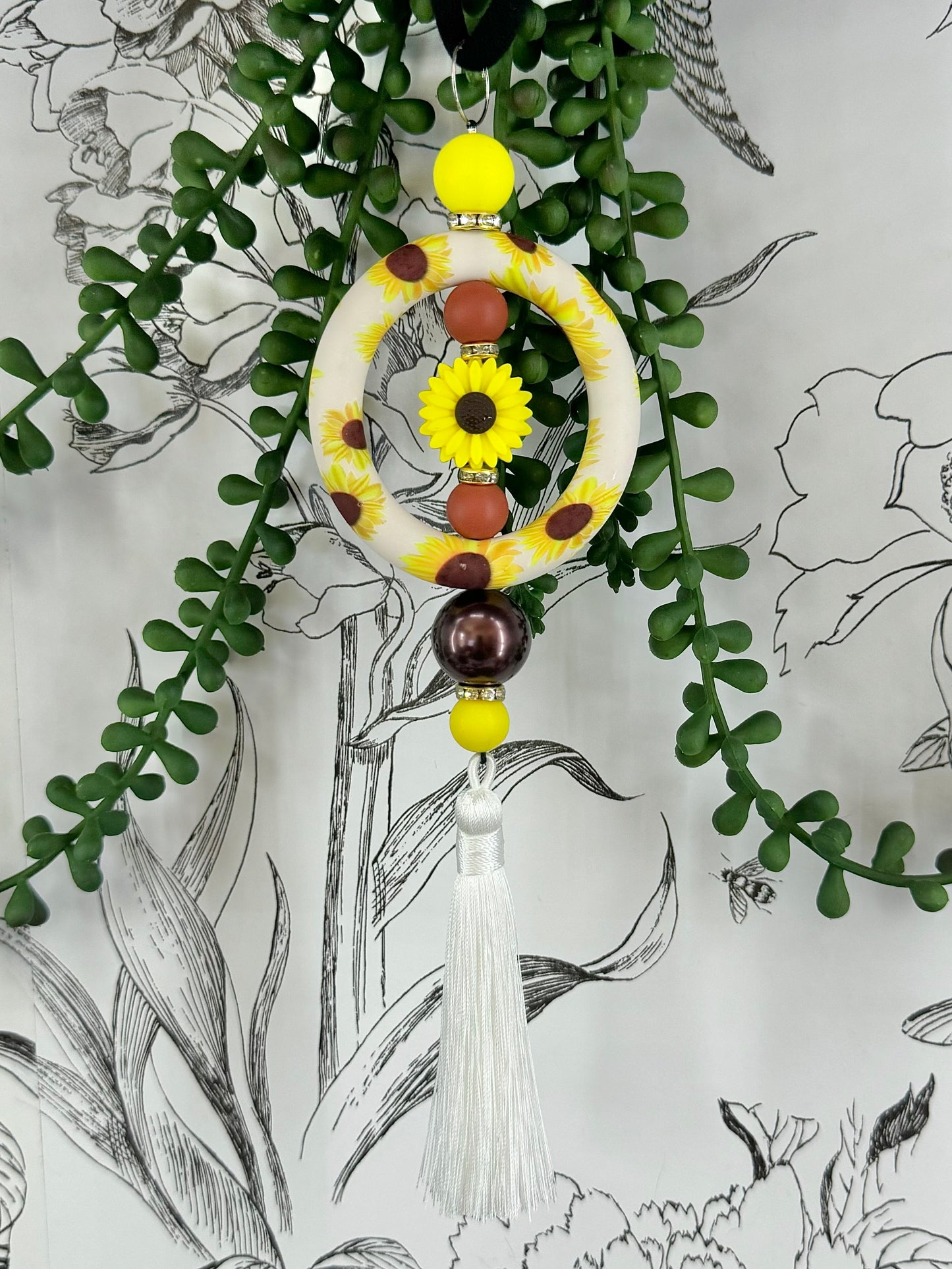 Sunflower | Rearview Mirror Charm