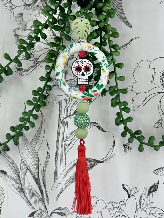 Sugar Skull | Rearview Mirror Charm