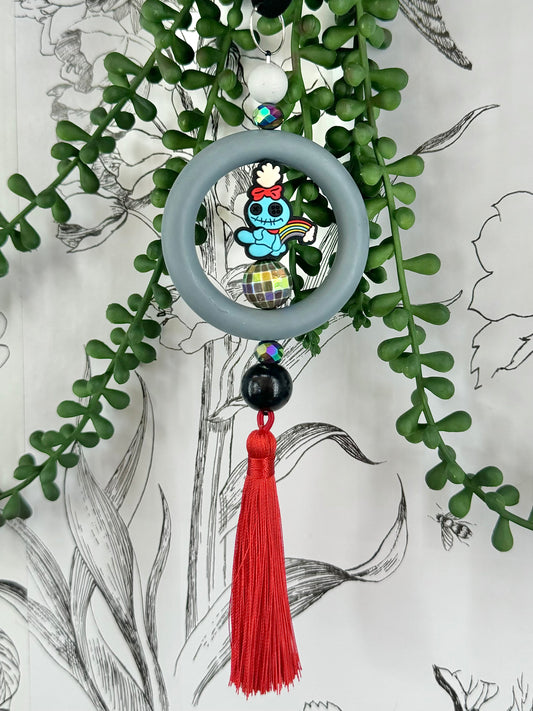 Blue Voodoo Doll | Rearview Mirror Charm