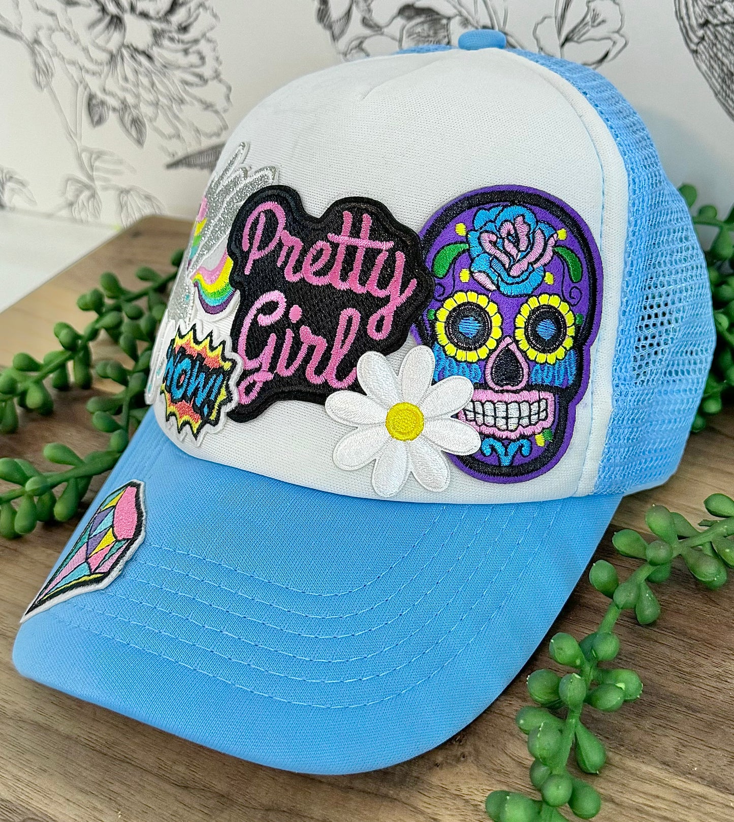 Pretty Girl | Blue | Youth Patch Hat