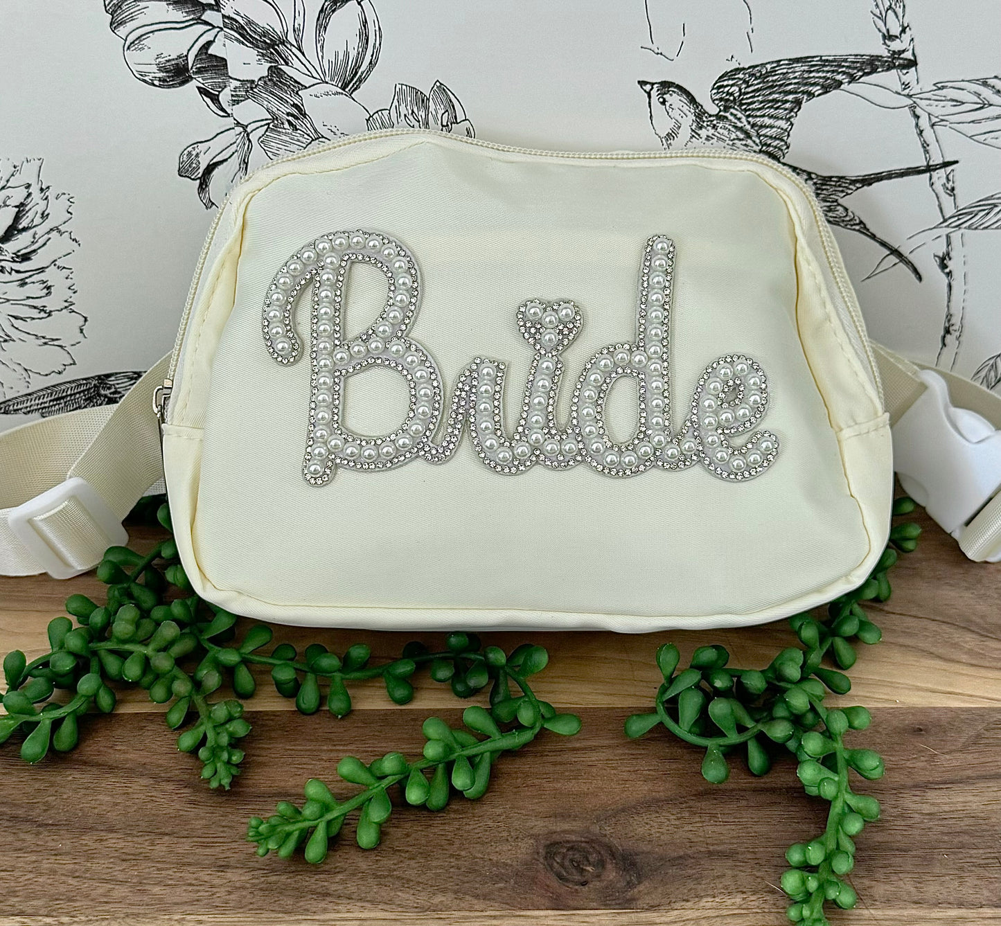 Bride | Cream | Crossbody Patch Bag