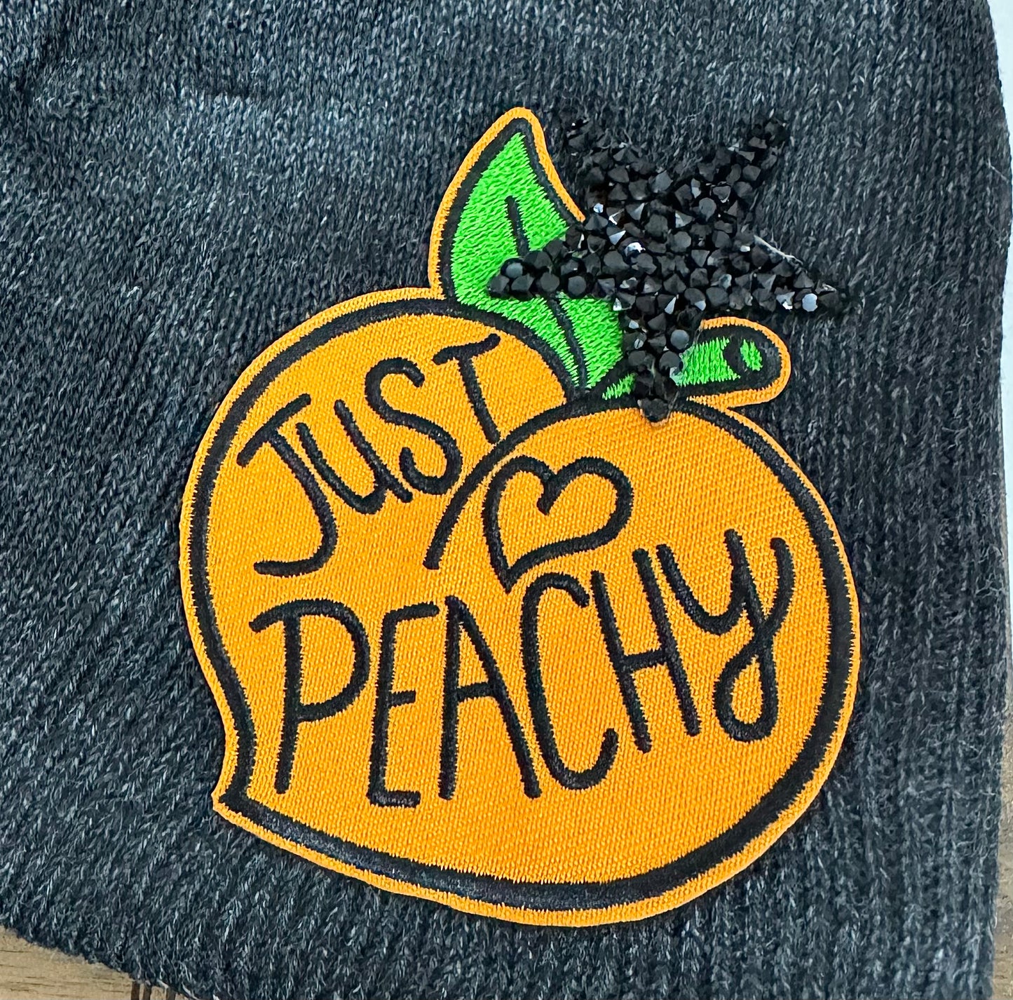 Adult Patch Beanies | Dark Gray