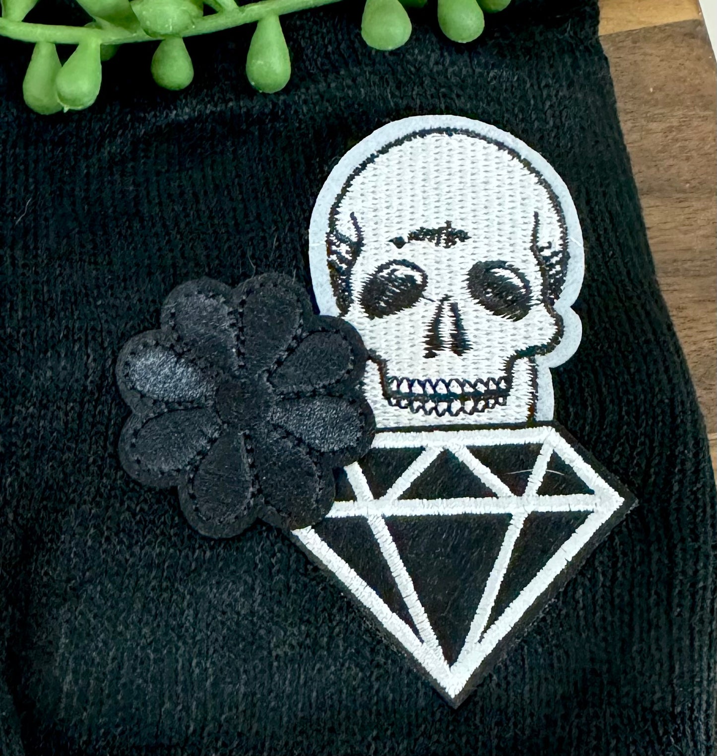 Adult Patch Beanies | Black