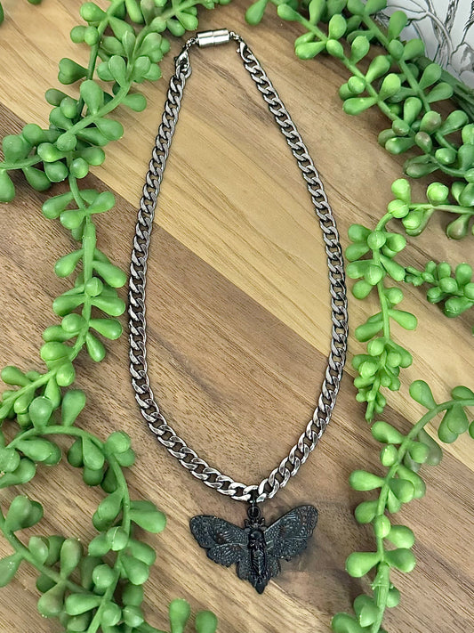 Black Death Moth | Choker Necklace