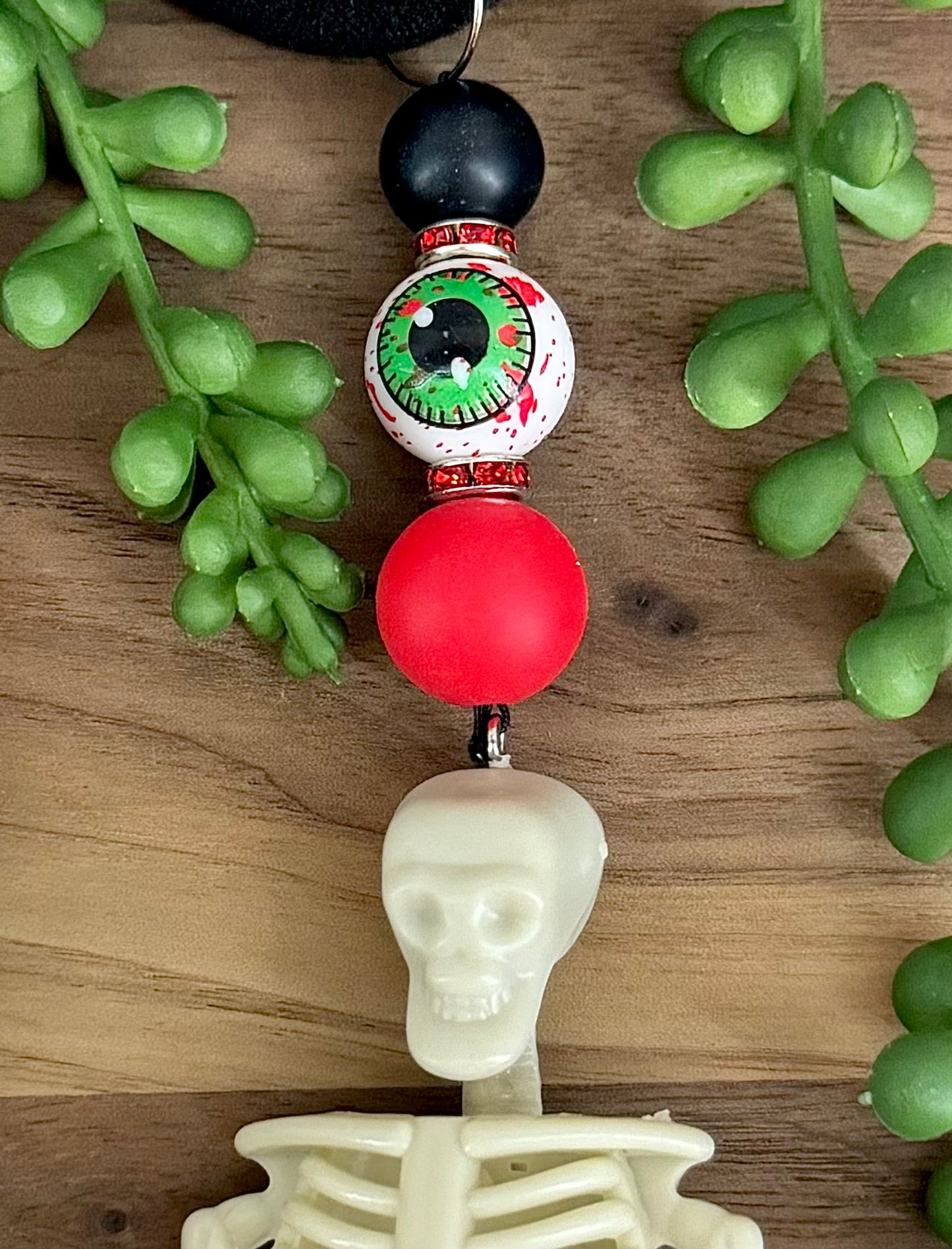 Skeleton Rearview Mirror Charm