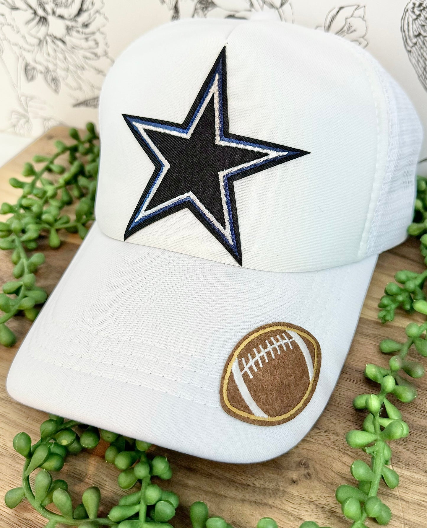 Blue Star Football - Trucker Style Patch Hat