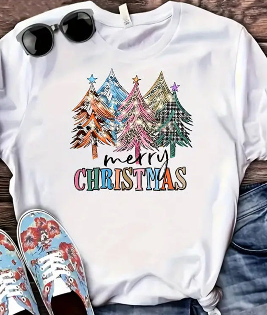 Colorful Christmas Trees Tee - Unisex