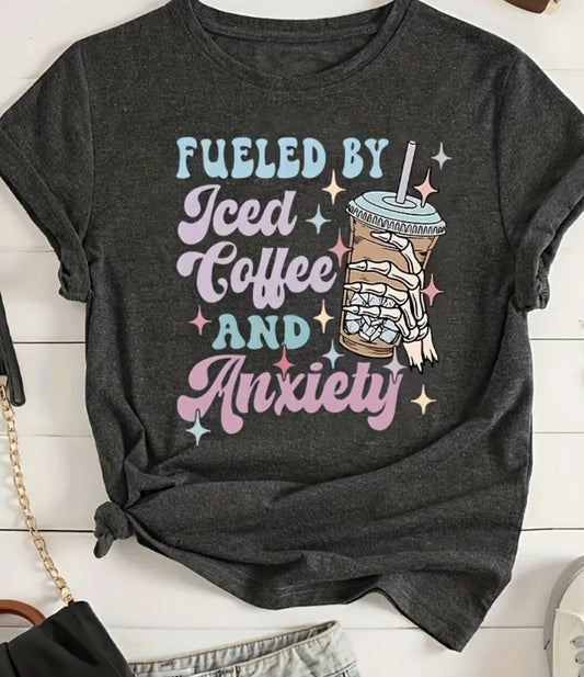 Iced Coffee & Anxiety Tee - Unisex