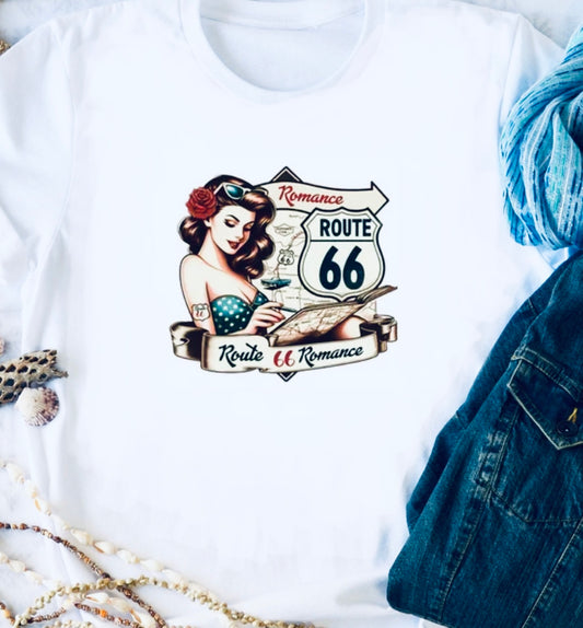 Rout 66 Pinup Tee - Unisex