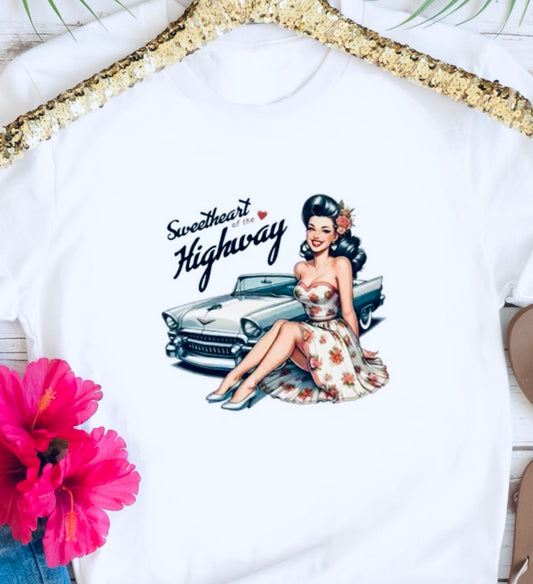 Sweetheart Highway Pinup Tee - Unisex