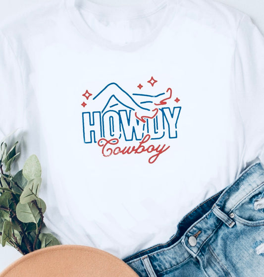 Howdy Cowboy Tee - Unisex